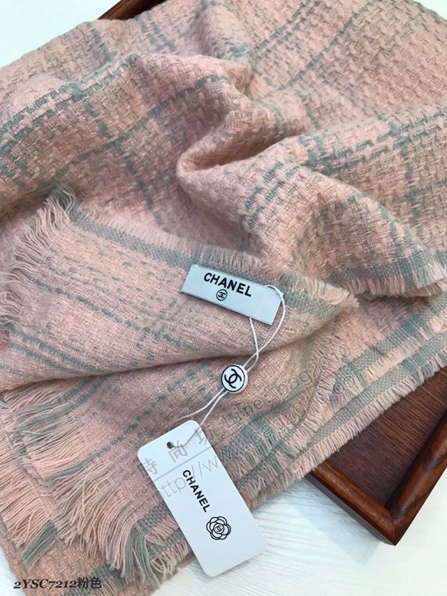 CHANEL圍巾 專櫃VIP限量版 香奈兒頂級進口客供羊毛圍巾 CHANEL羊毛圍巾女披肩  llwj6887